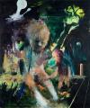Alexander König: Große Puppe/Belvedere Nacht, 2011
Acryl und Öl auf Leinwand, 180 x 150 cm

